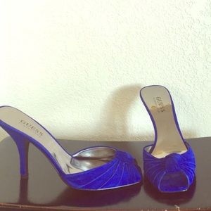 Guess Women Medium Suede Mules sz 7